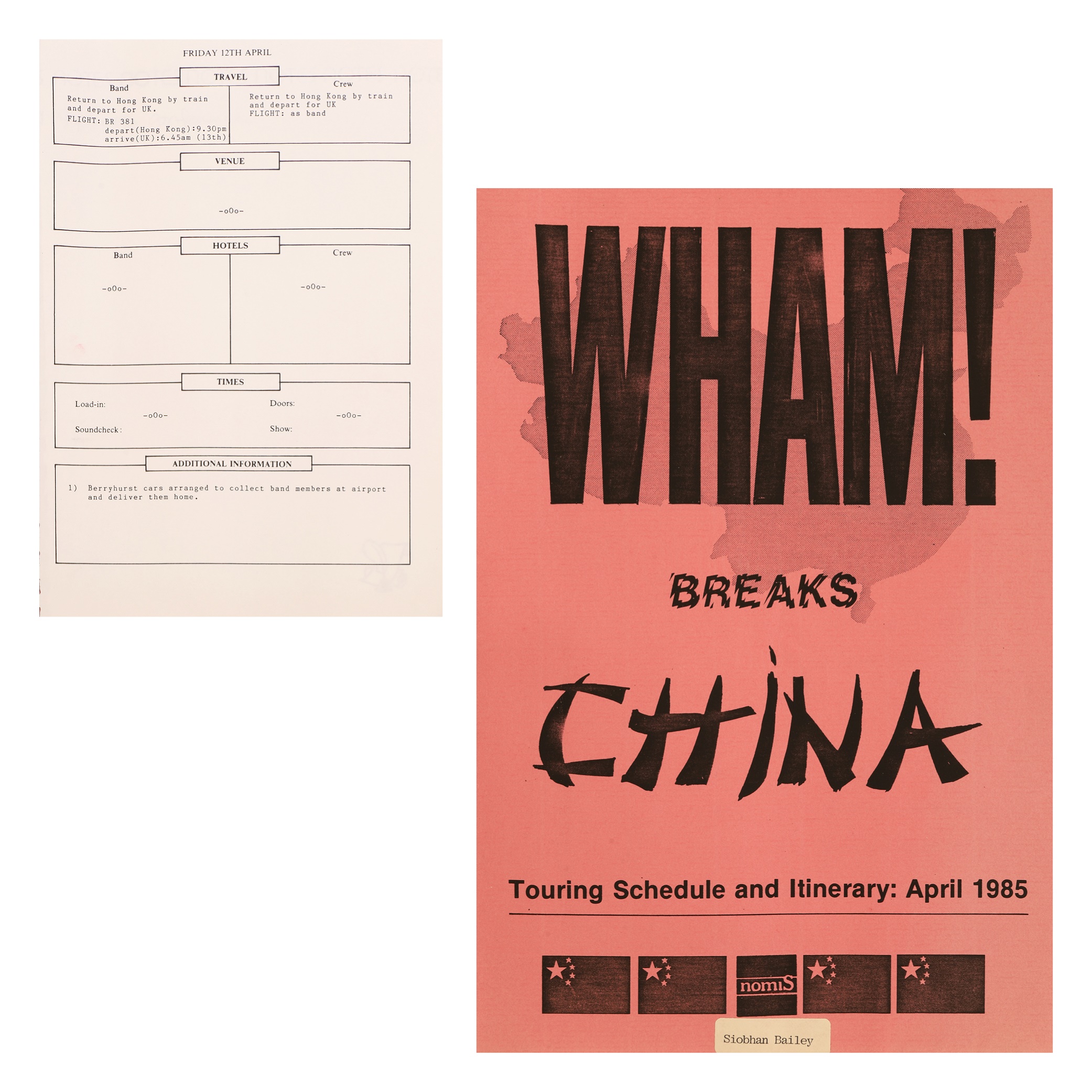 Wham! Breaks China
